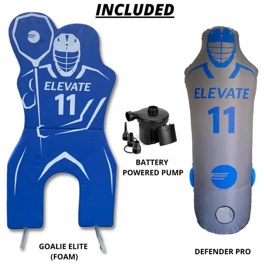 Elevate Sports 11th Man Pack - Goalie Elite   Defender Pro Lacrosse Dummy Pack