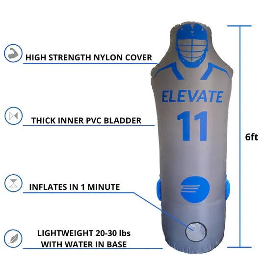 Elevate Sports 11th Man Pack - Goalie Pro   Defender Pro Lacrosse Dummy Pack