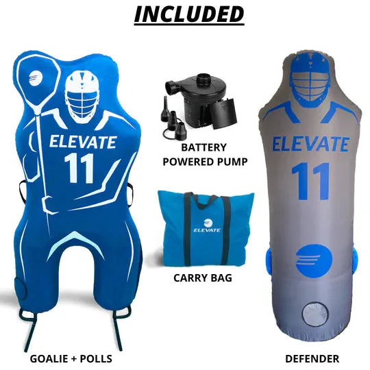 Elevate Sports 11th Man Pack - Goalie Pro   Defender Pro Lacrosse Dummy Pack