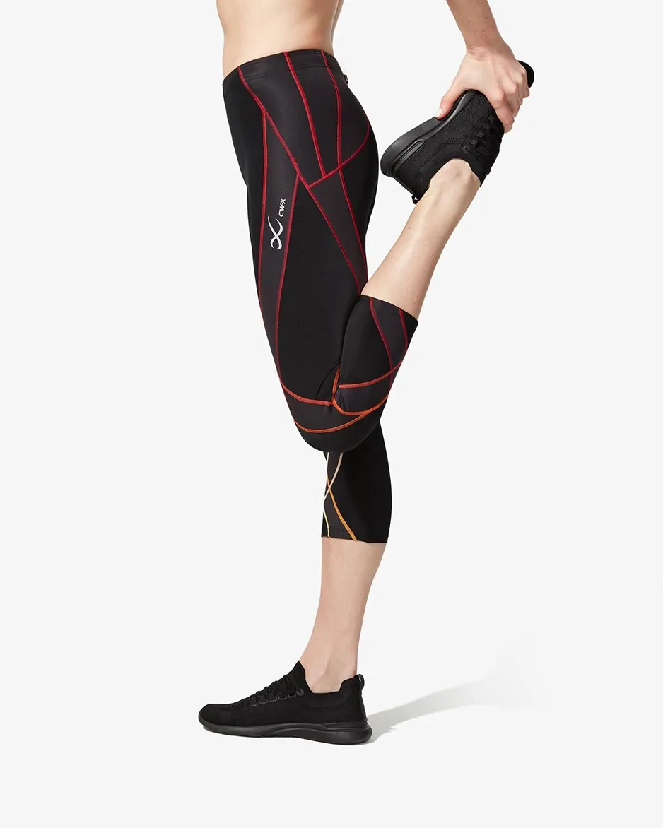 Endurance Generator Joint & Muscle Support 3/4 Compression Tight: Women's Black/Gradient Rooibos