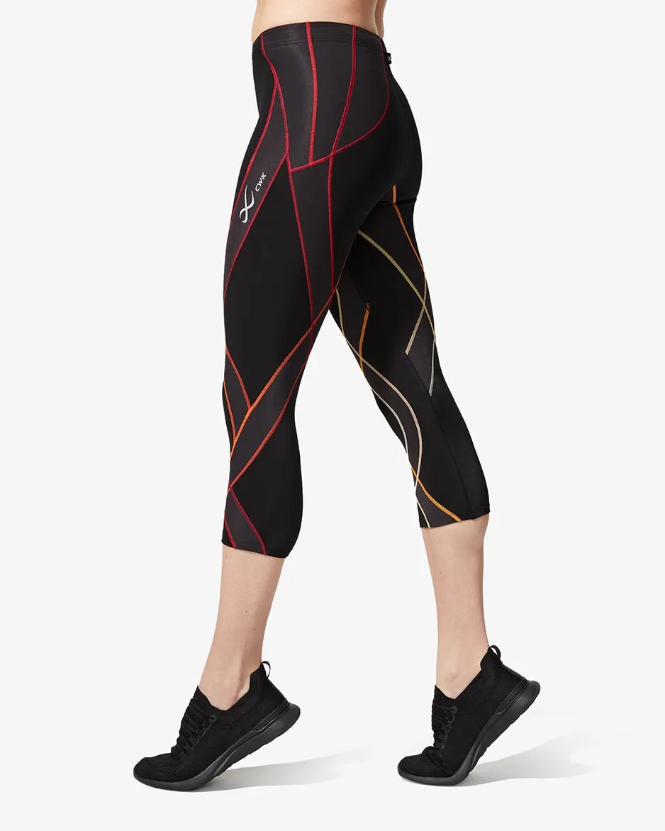 Endurance Generator Joint & Muscle Support 3/4 Compression Tight: Women's Black/Gradient Rooibos