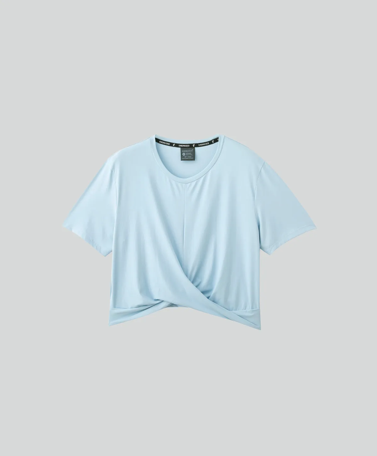 Energized Artletes Basic Cooltouch Twisted Front Cropped Tee