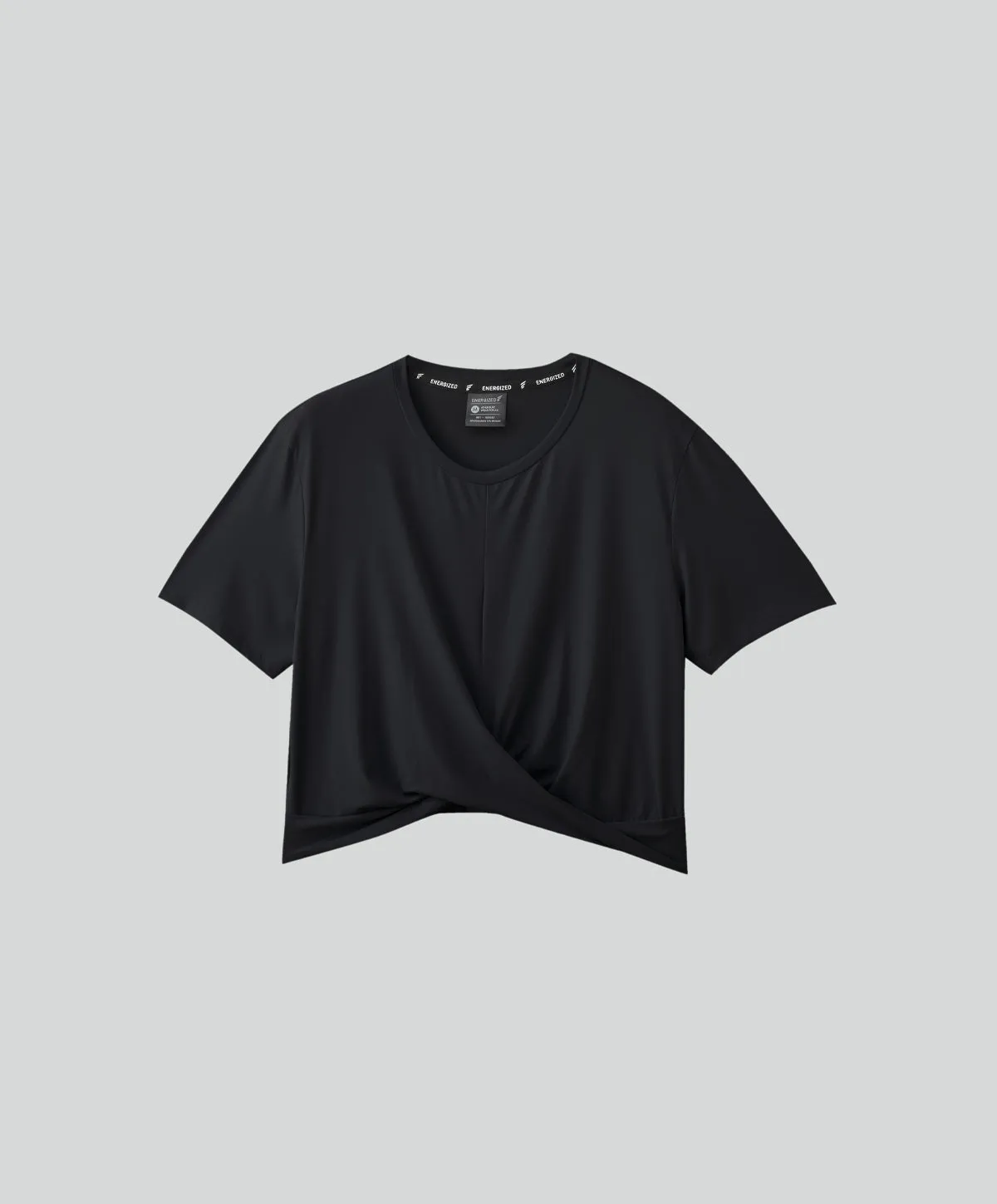 Energized Artletes Basic Cooltouch Twisted Front Cropped Tee