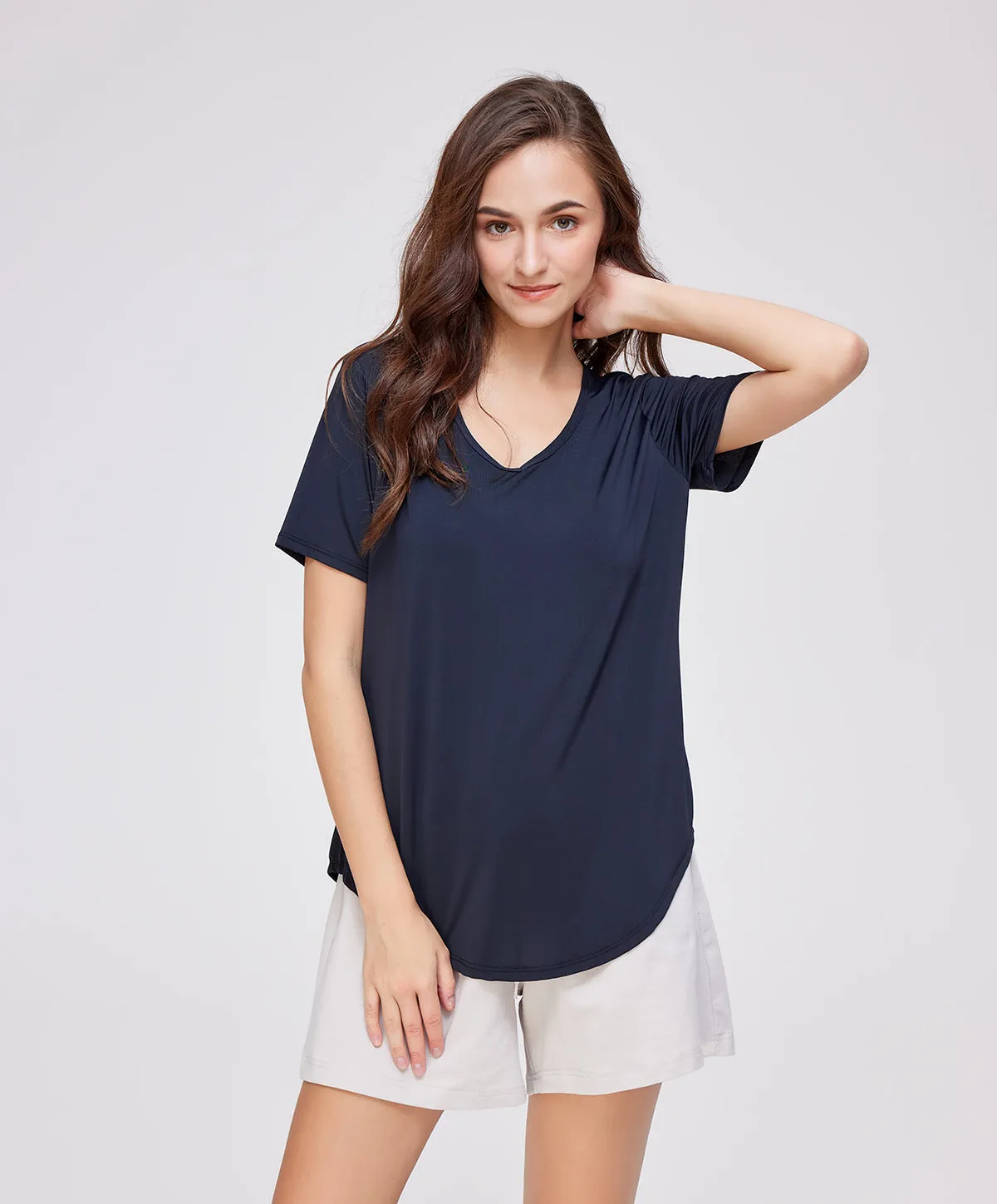 Energized Artletes Basic Cooltouch V-Neck Relaxed-Fit Tee