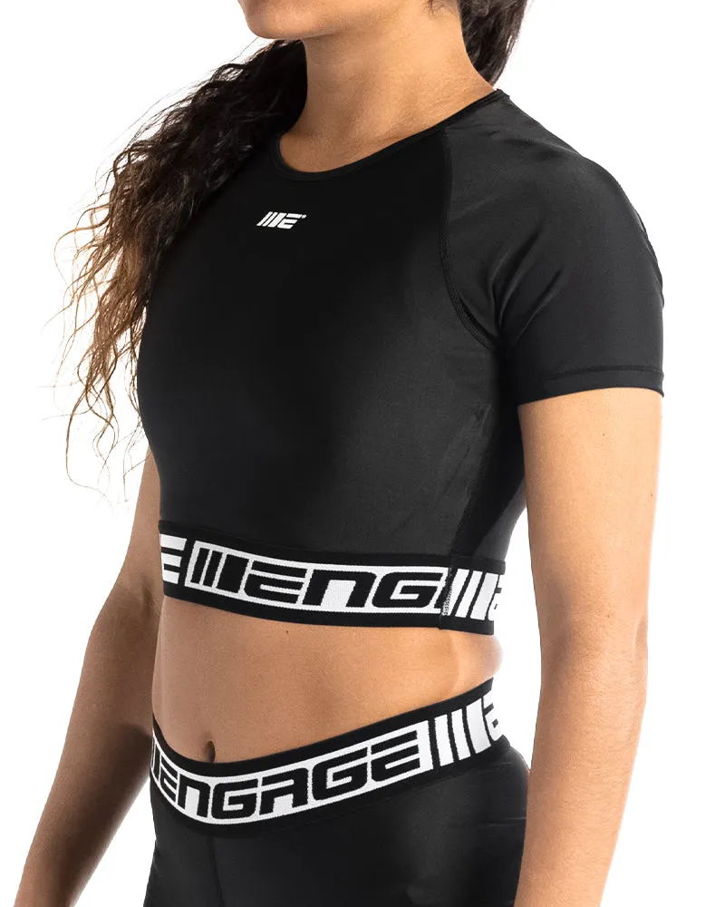 Engage Women's Fight Cropped Rash Guard