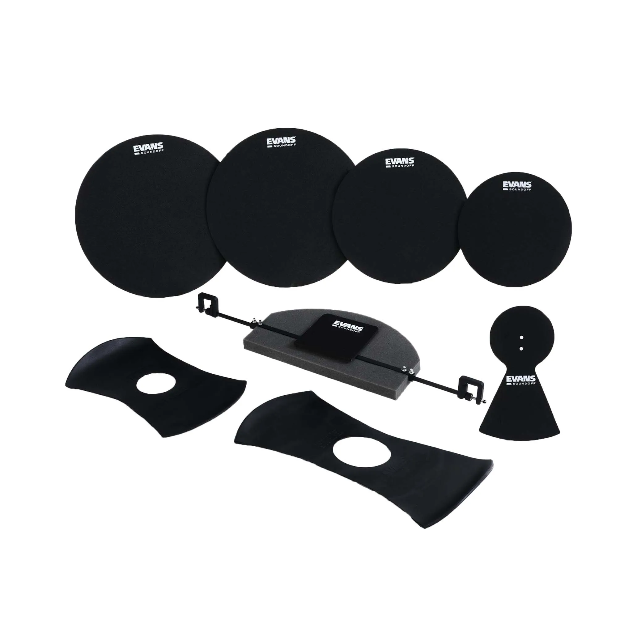 Evans ESOSETFSN SoundOff Fusion Drum/Cymbal Mute Set