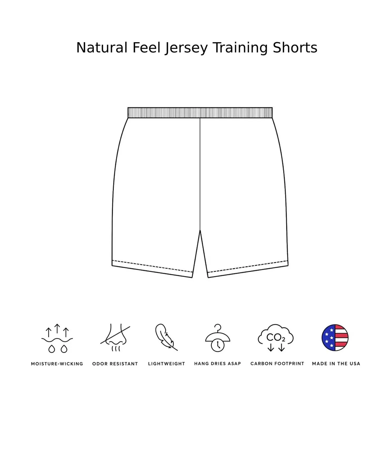 Expert Brand Men's Natural-Feel Jersey Training Shorts