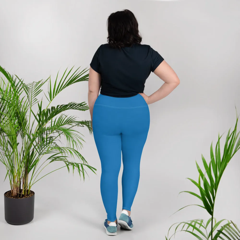 Flawless Fitness: Women's Plus Size Workout Leggings - Azul