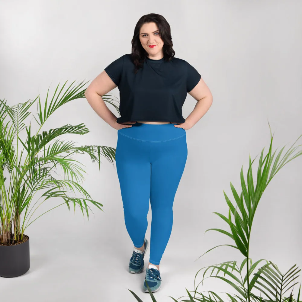 Flawless Fitness: Women's Plus Size Workout Leggings - Azul