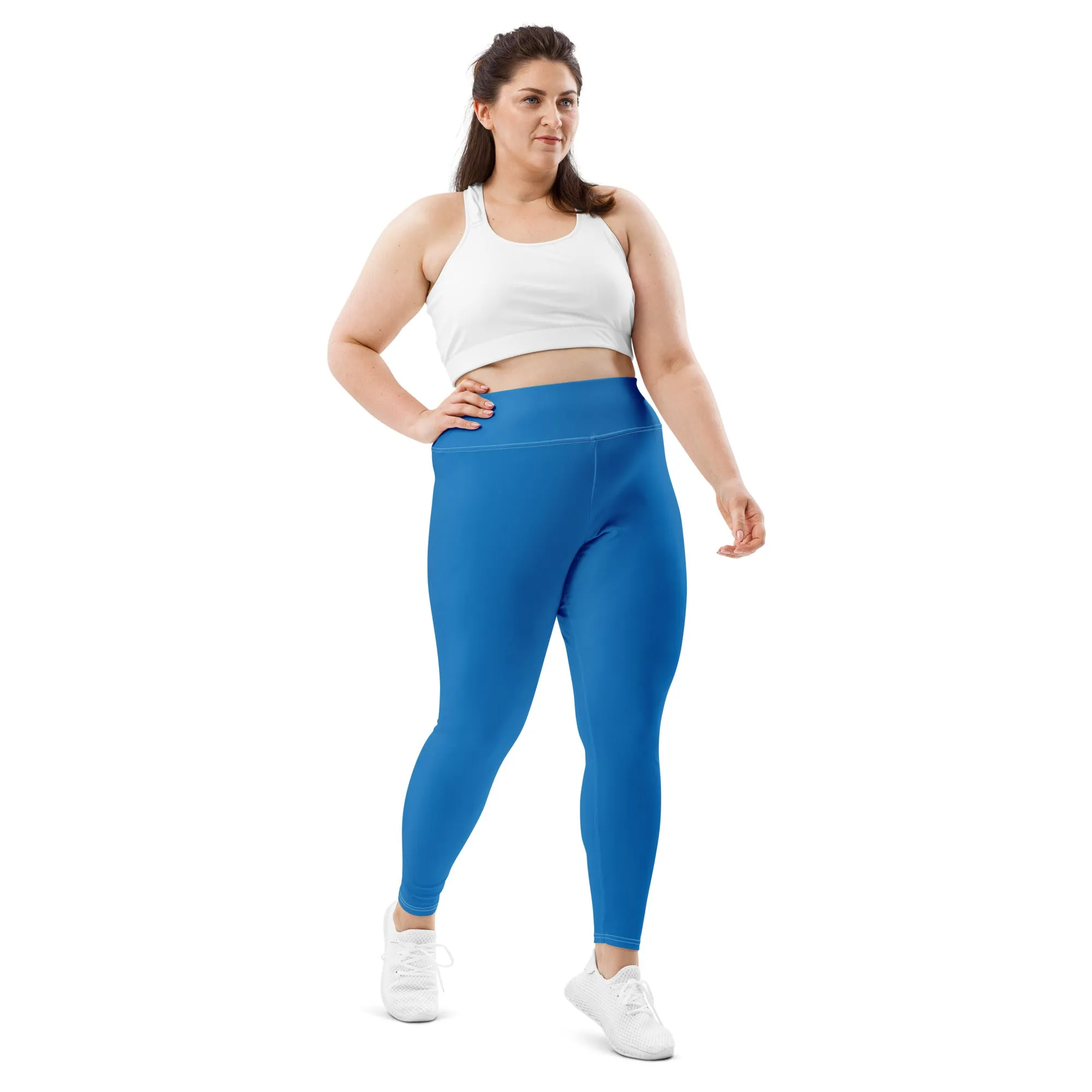 Flawless Fitness: Women's Plus Size Workout Leggings - Azul