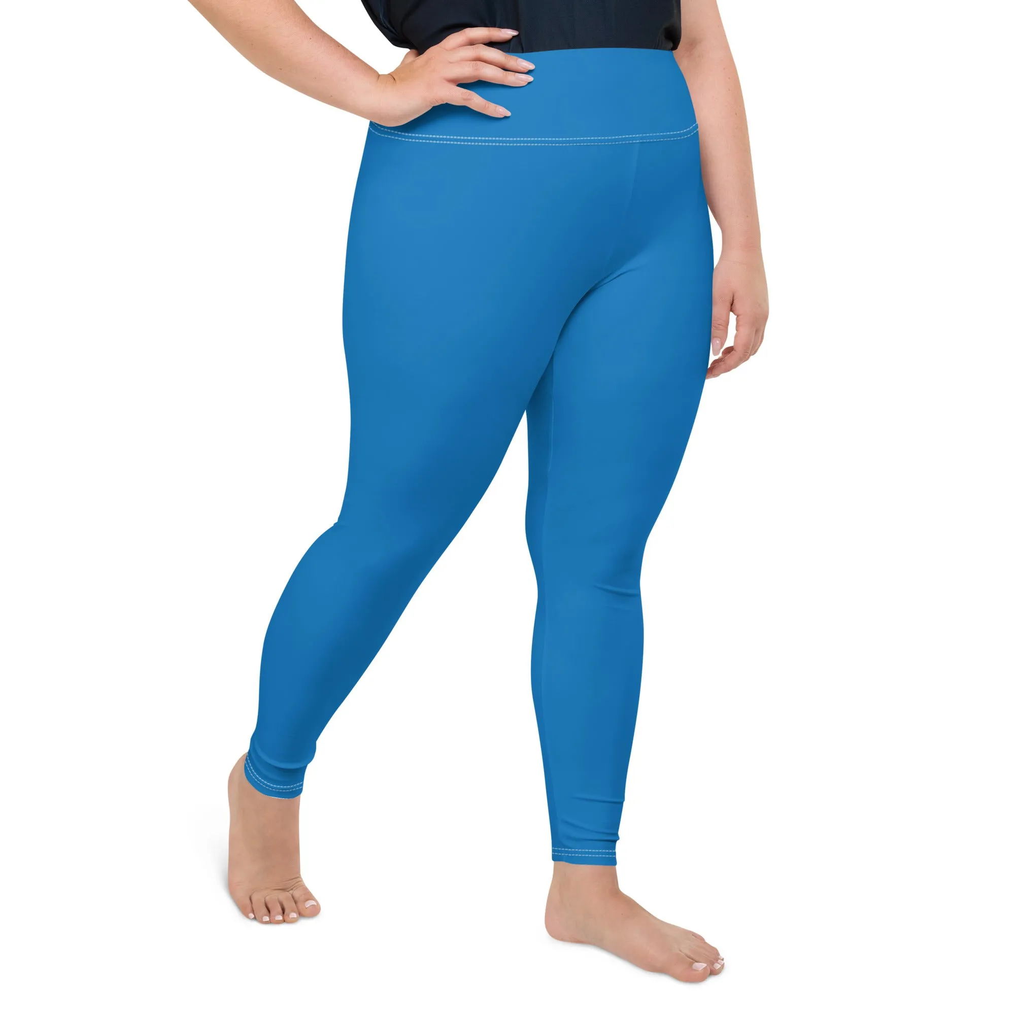 Flawless Fitness: Women's Plus Size Workout Leggings - Azul