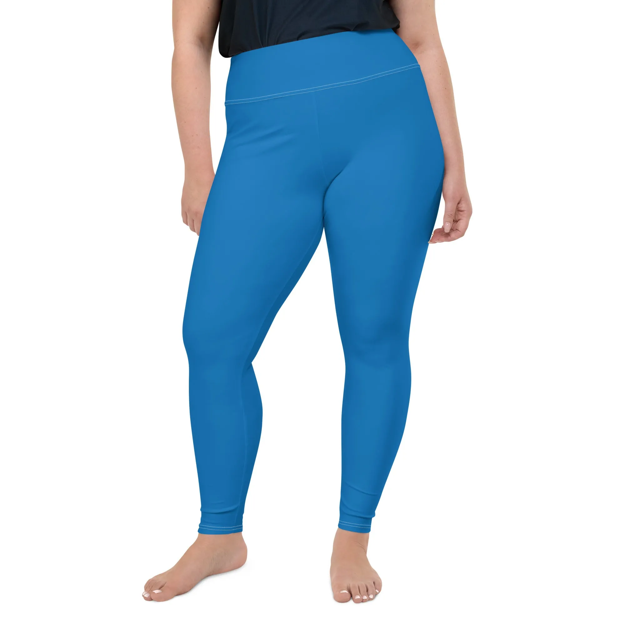 Flawless Fitness: Women's Plus Size Workout Leggings - Azul