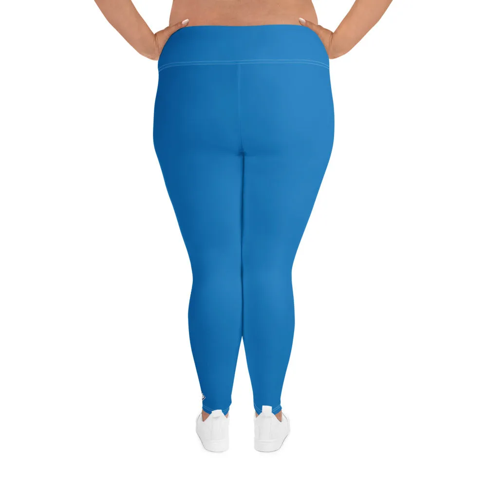 Flawless Fitness: Women's Plus Size Workout Leggings - Azul