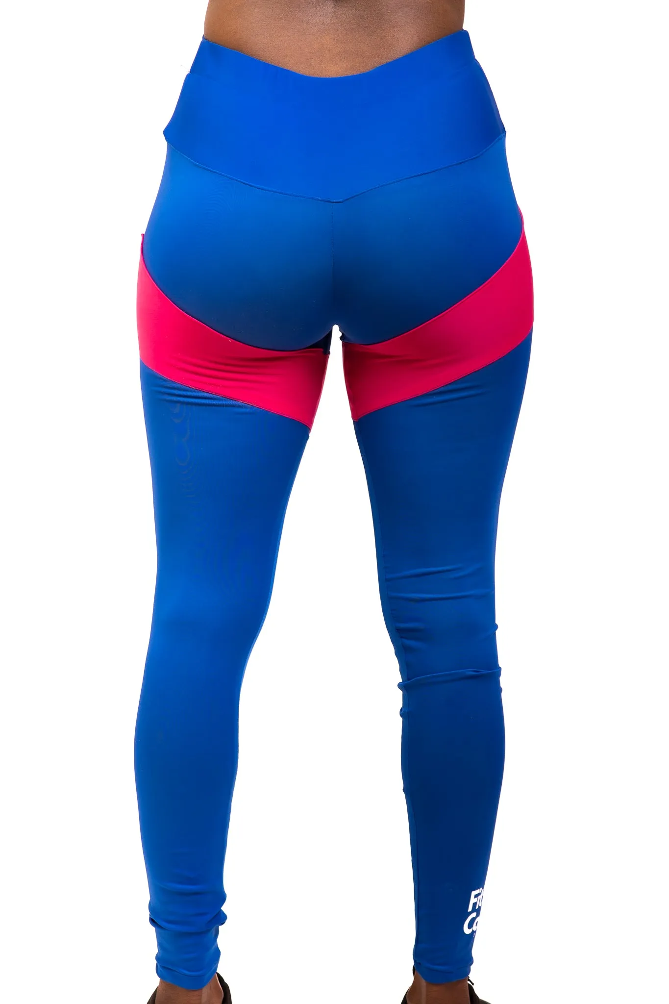 Flirty Trendy Pink and Blue Gym Outfit Set for ladies - Long Sleeves - FULL SET