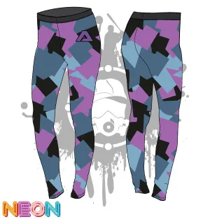 Geometric Camo Pattern Womens Leggings