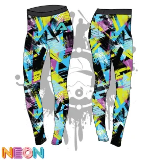 Geometric Grunge Womens Legging