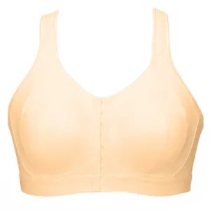 Goddess Front Close Sports Bra Nude