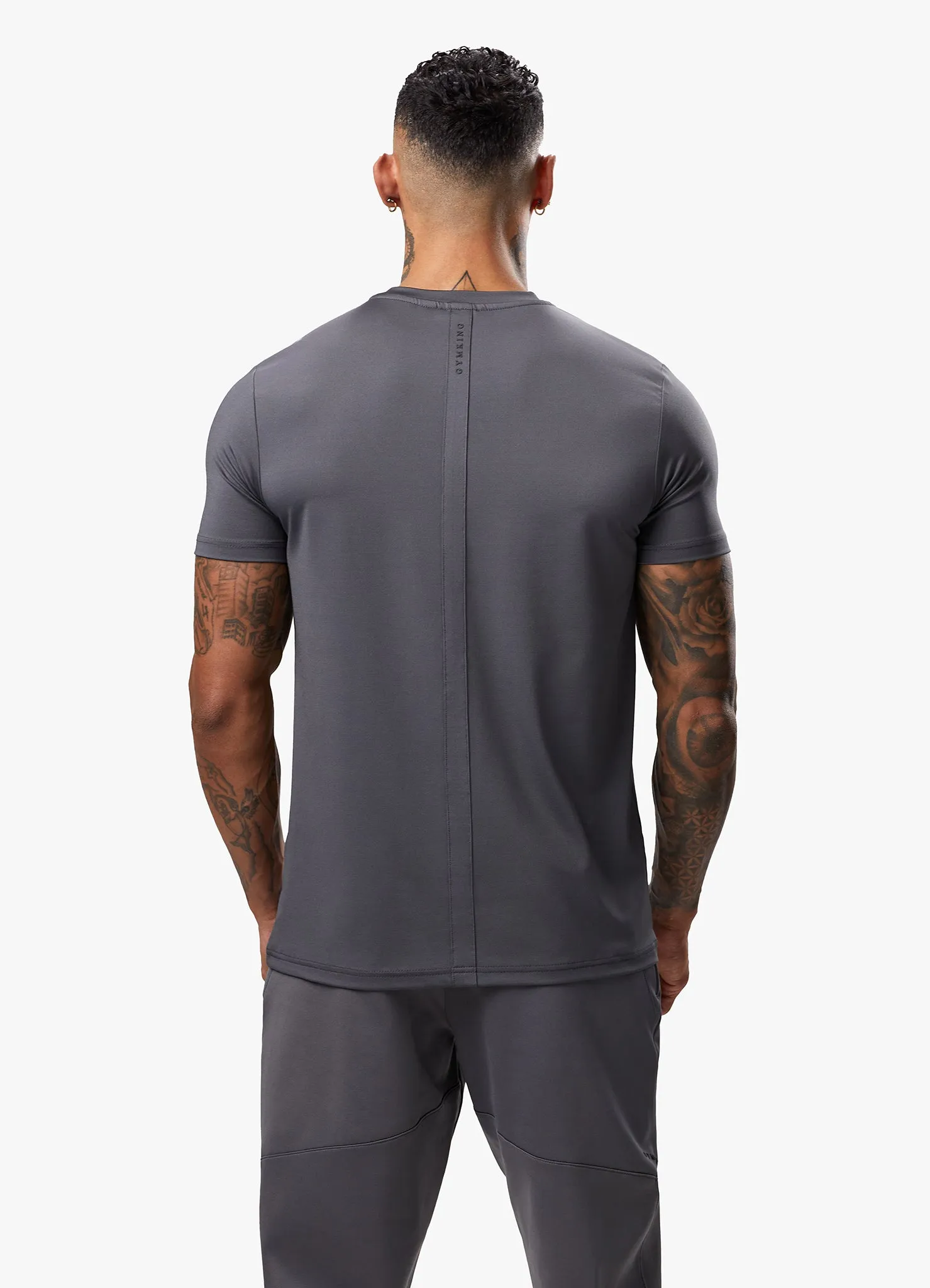 Gym King Alpha Poly Tee - Graphite