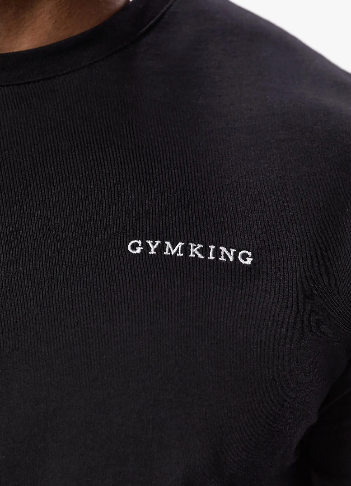 Gym King Linear Fundamental Tee - Black