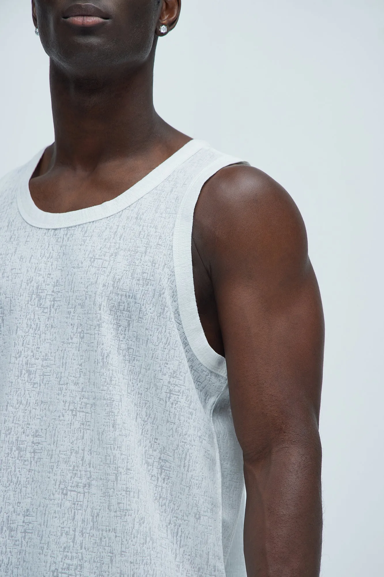 Henrik Textured Tank - White