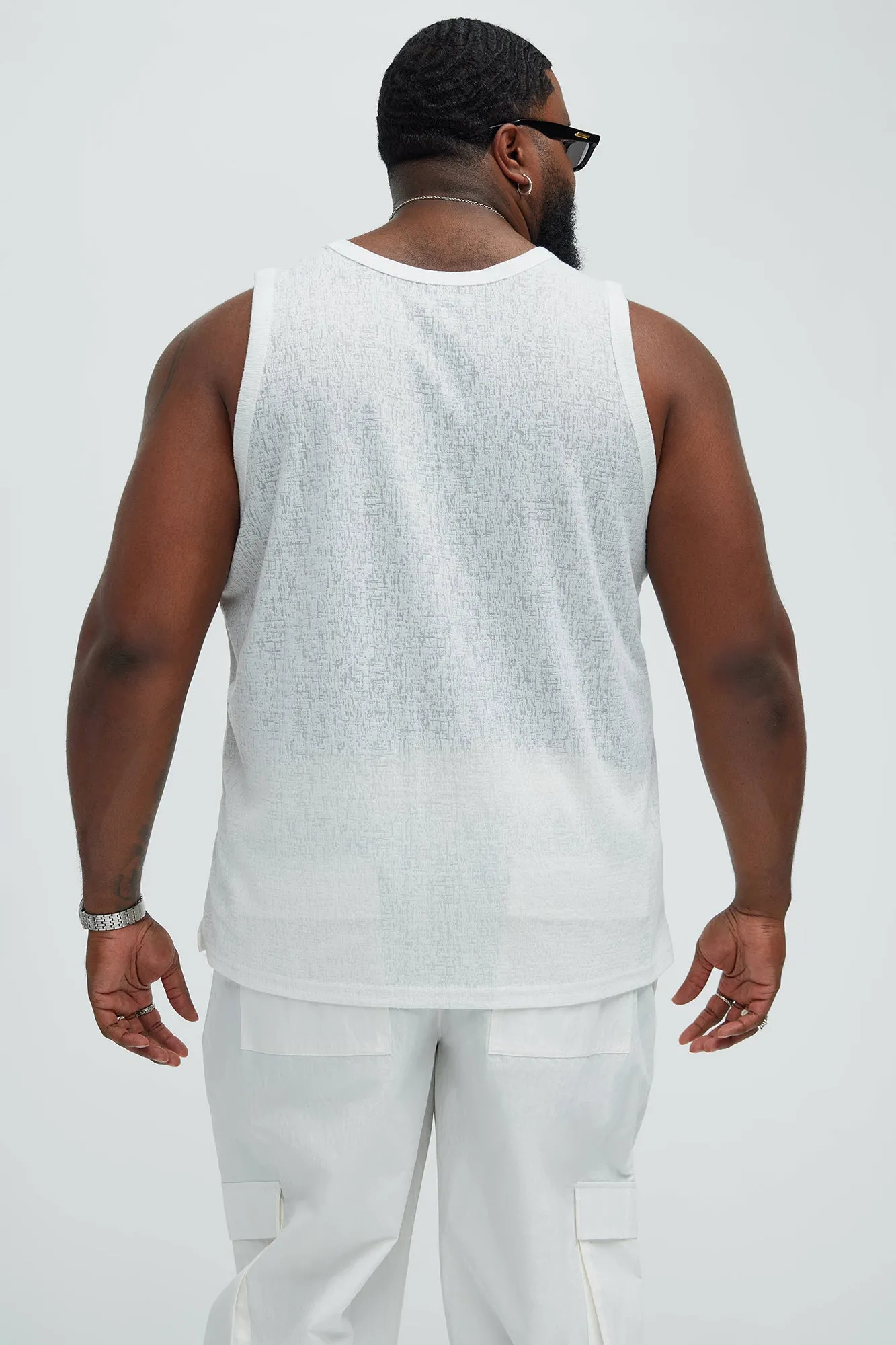 Henrik Textured Tank - White