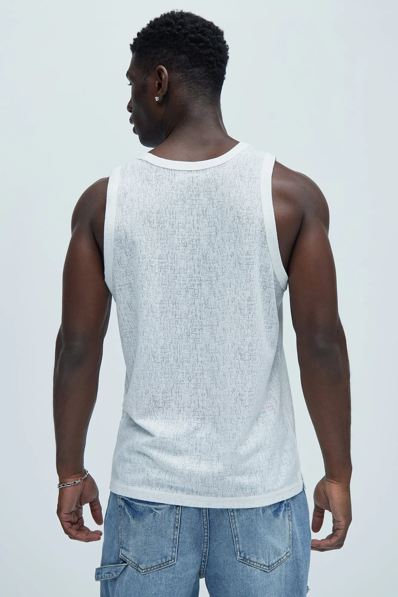 Henrik Textured Tank - White