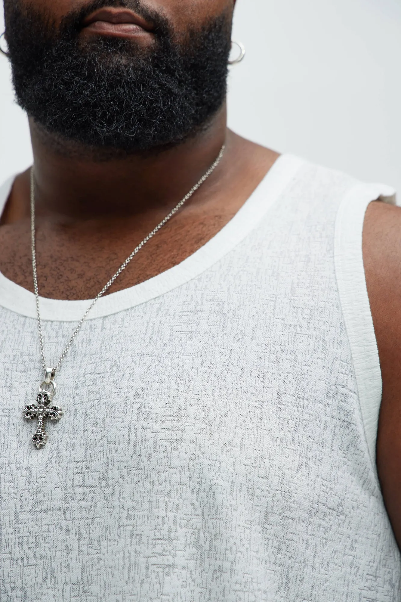 Henrik Textured Tank - White