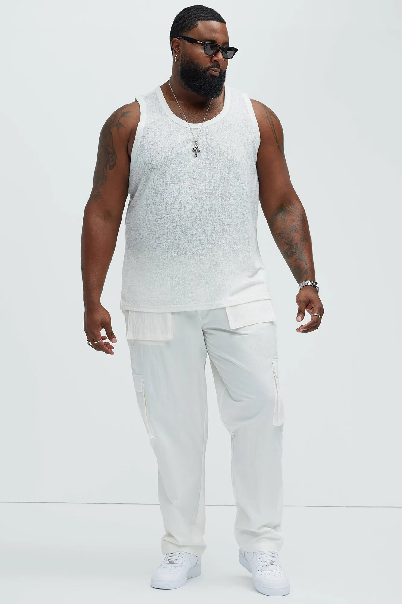 Henrik Textured Tank - White