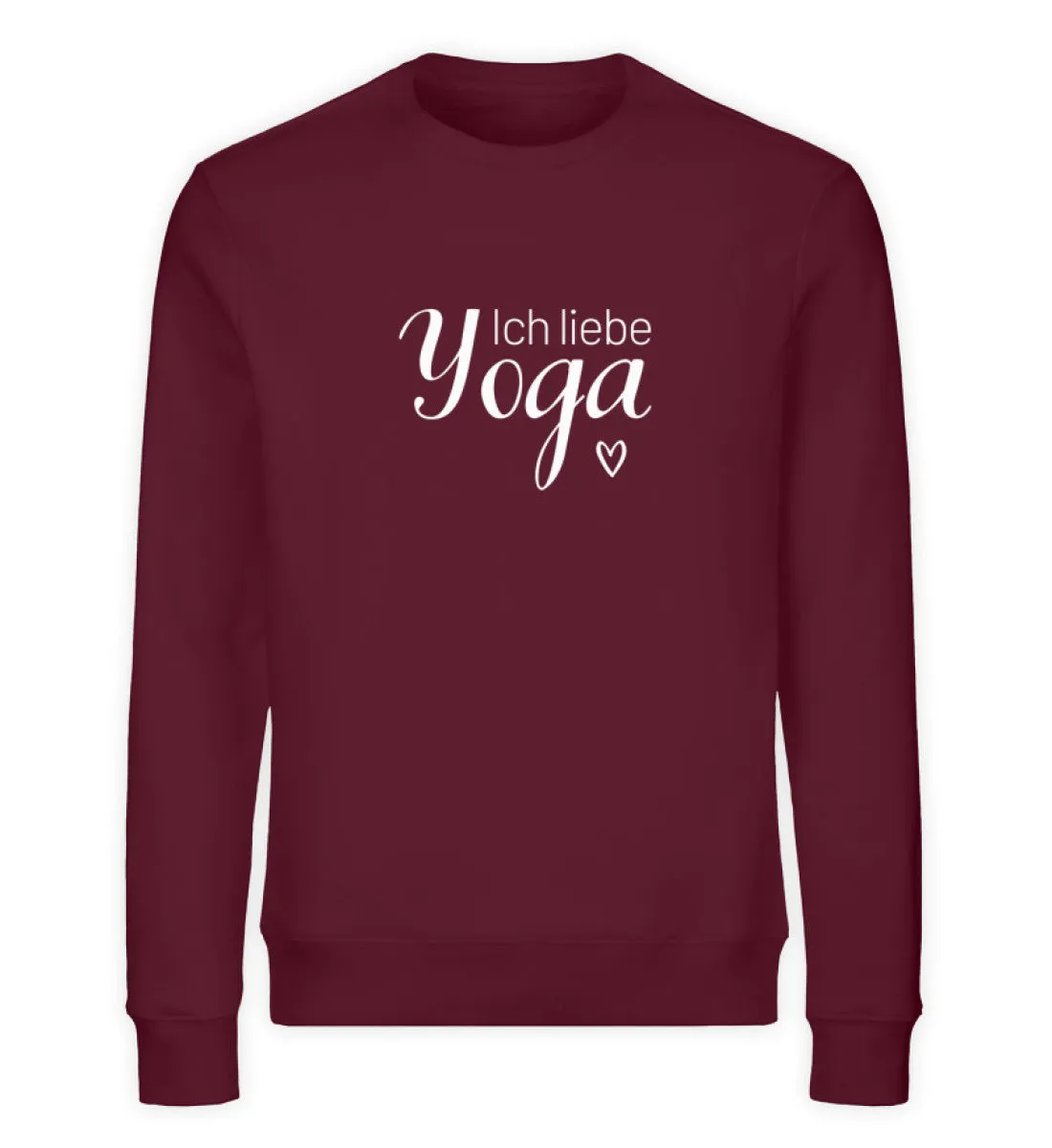 Ich liebe Yoga Bio Sweatshirt Unisex