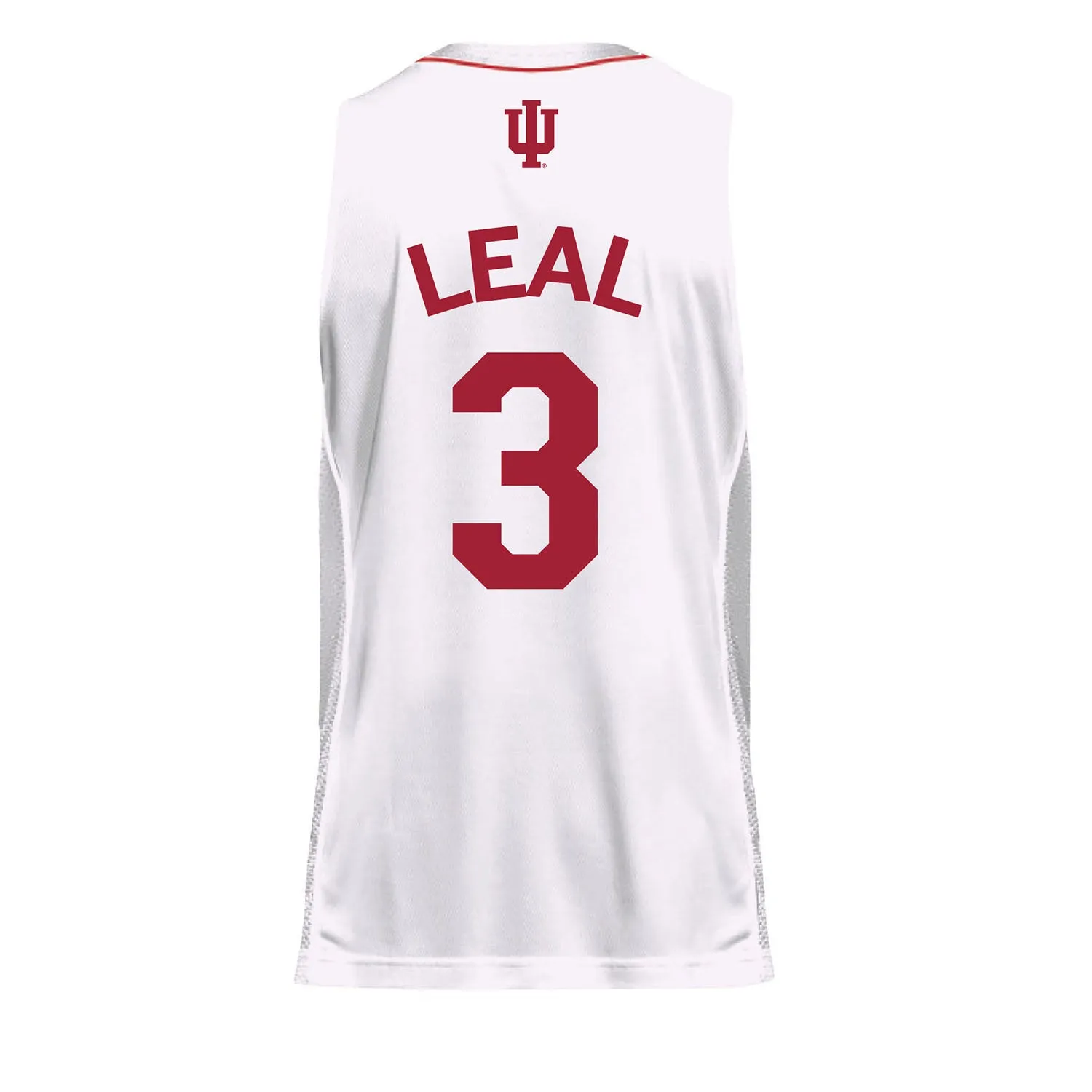 Indiana Hoosiers Adidas White Men's Basketball Student Athlete Jersey #3 Anthony Leal