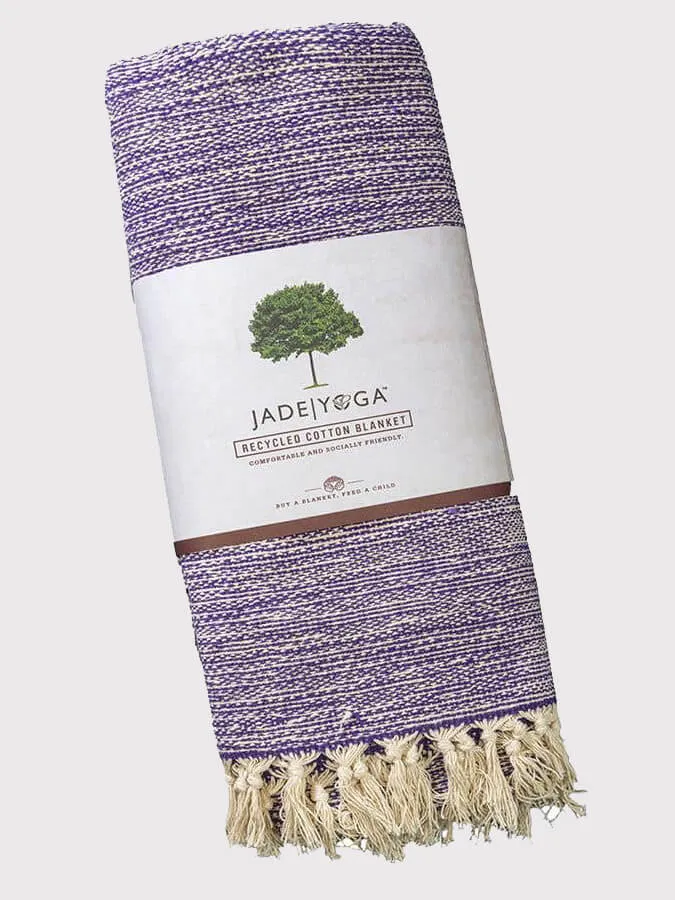 Jade Yoga Recycled Cotton Yoga Blanket