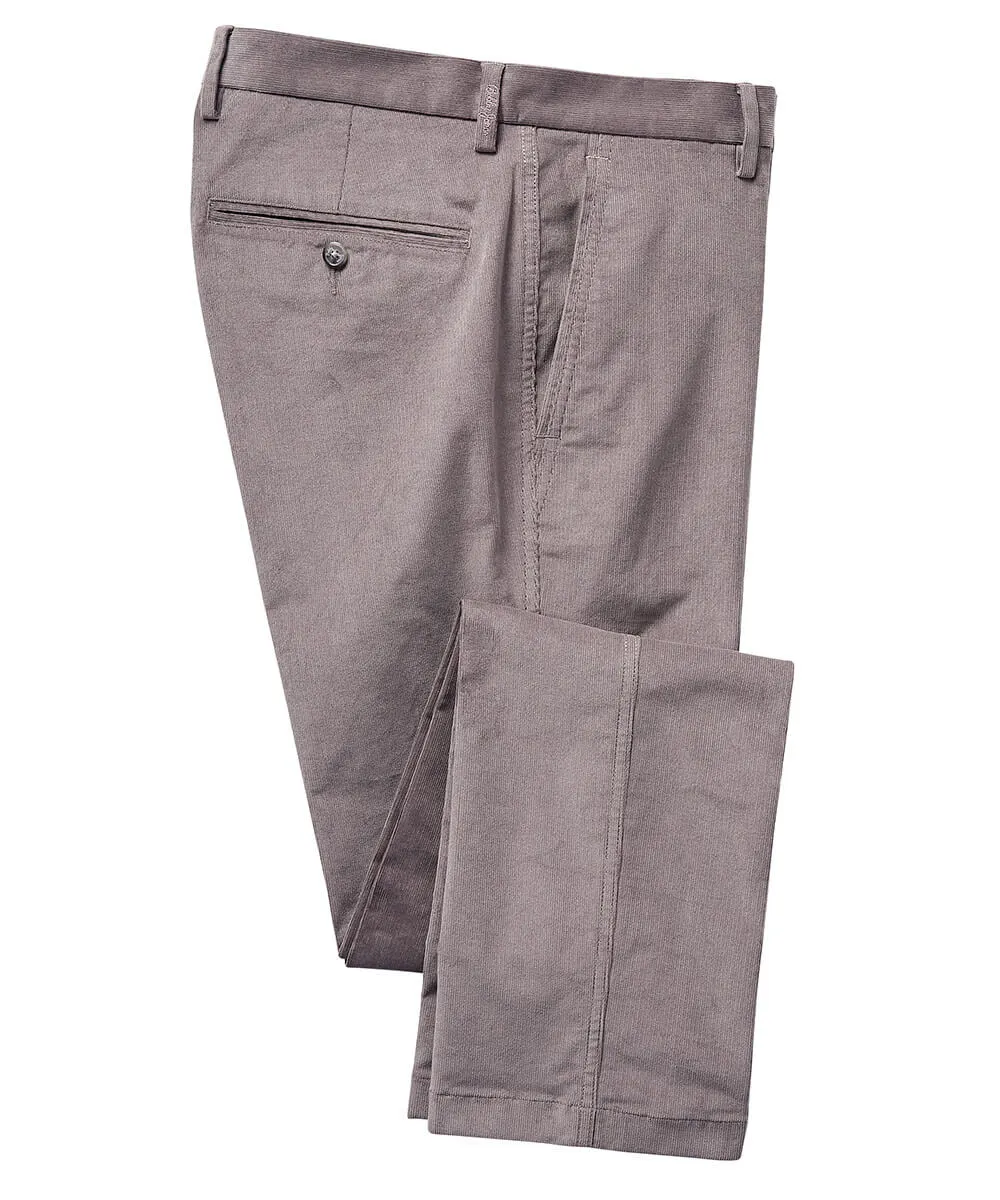 James Stretch Cord Flat-Front Pants