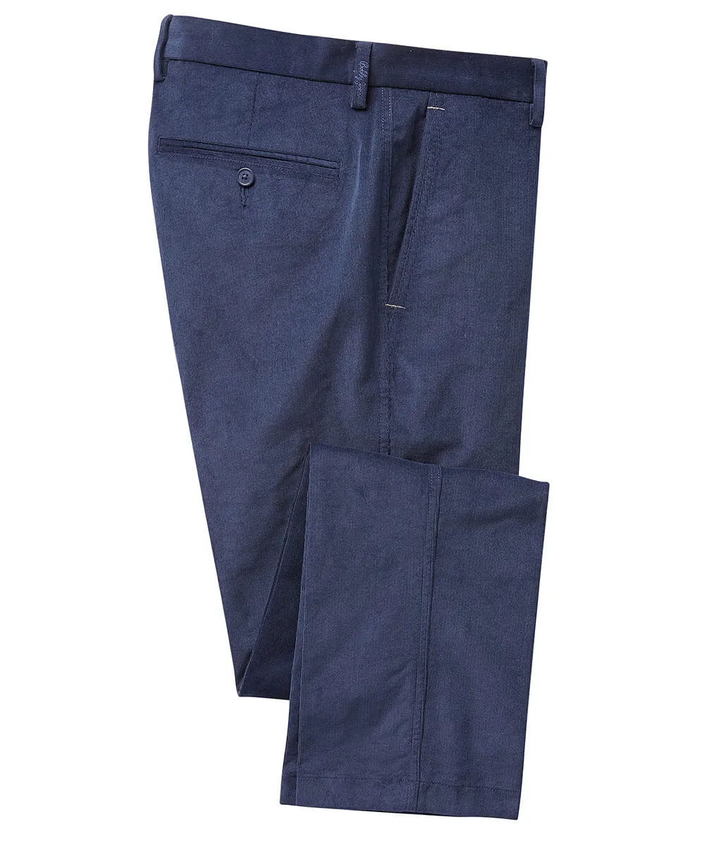 James Stretch Cord Flat-Front Pants