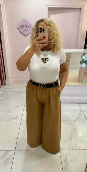 Janine Wide Leg Belted Trousers