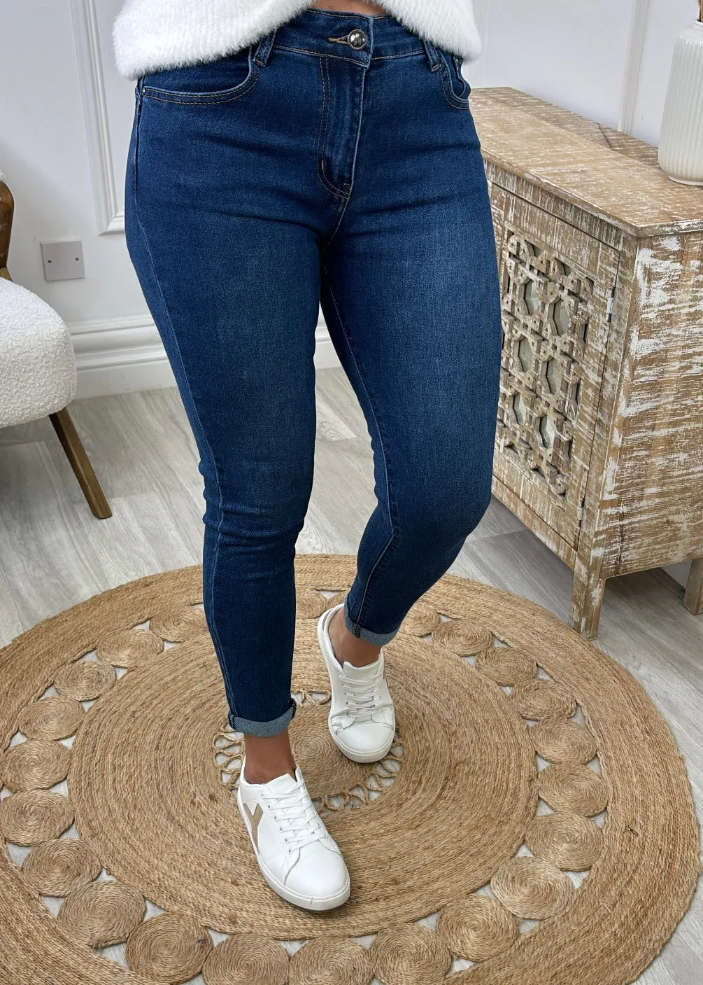 Lali Blue High Waisted Skinny Jeans