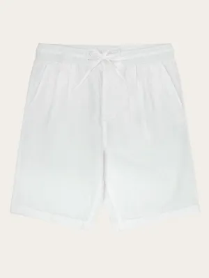 Loose Linen shorts - Bright White