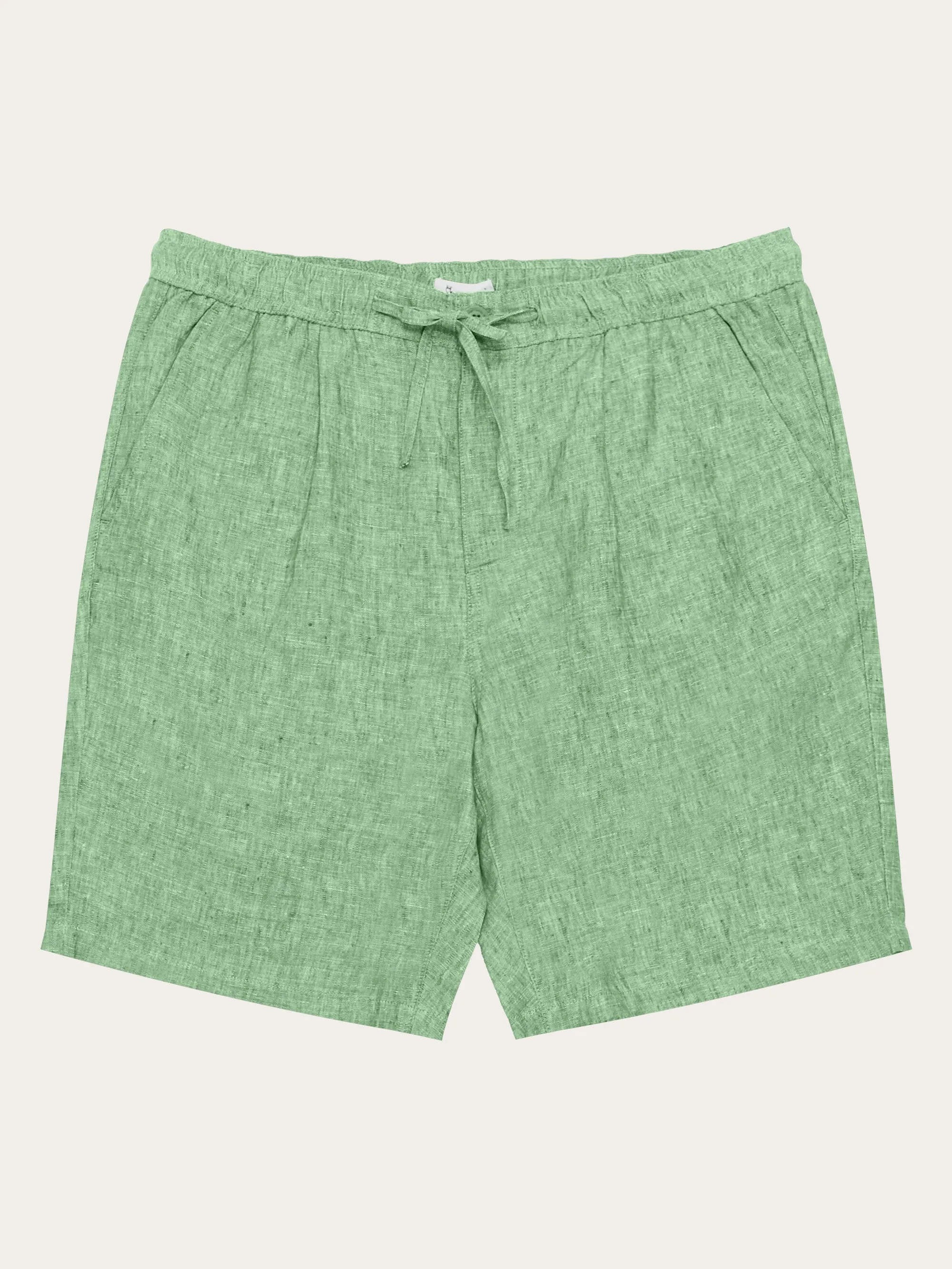 Loose Linen shorts - Shale Green