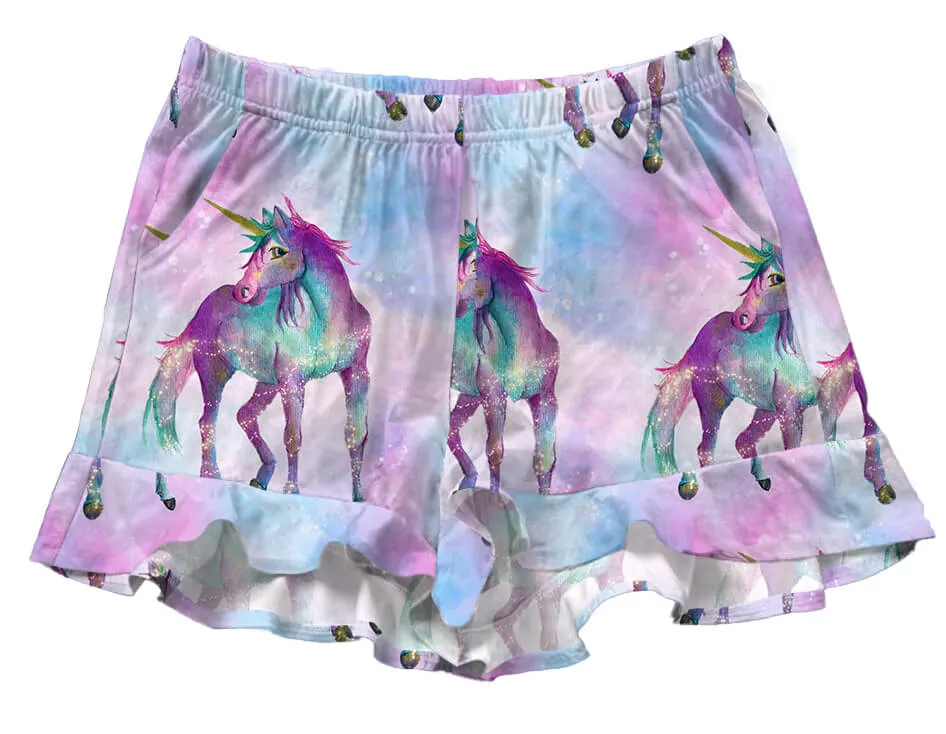 Magical Unicorn Frill Shorts