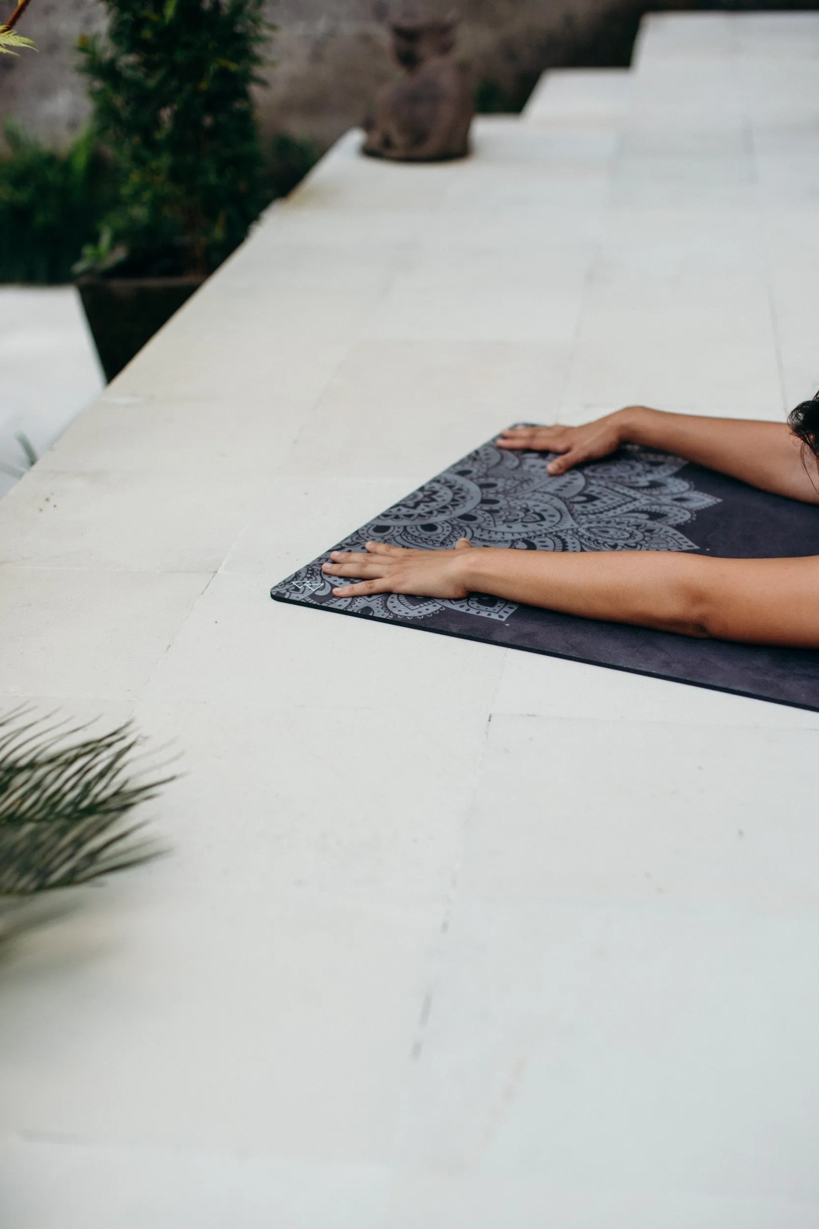 Mandala Black Travel Mat