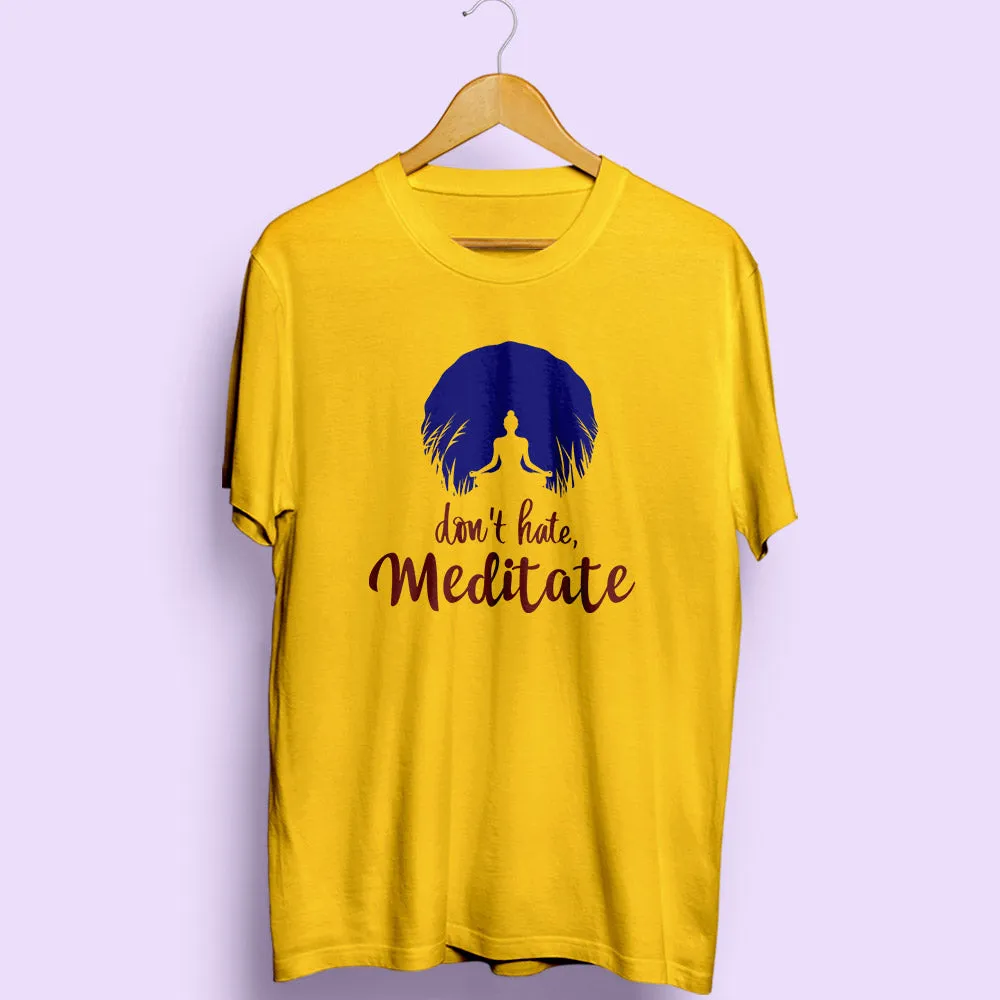 Meditate Half Sleeve T-Shirt