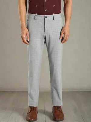 Men Brooklyn Fit Polyester Blend Trouser