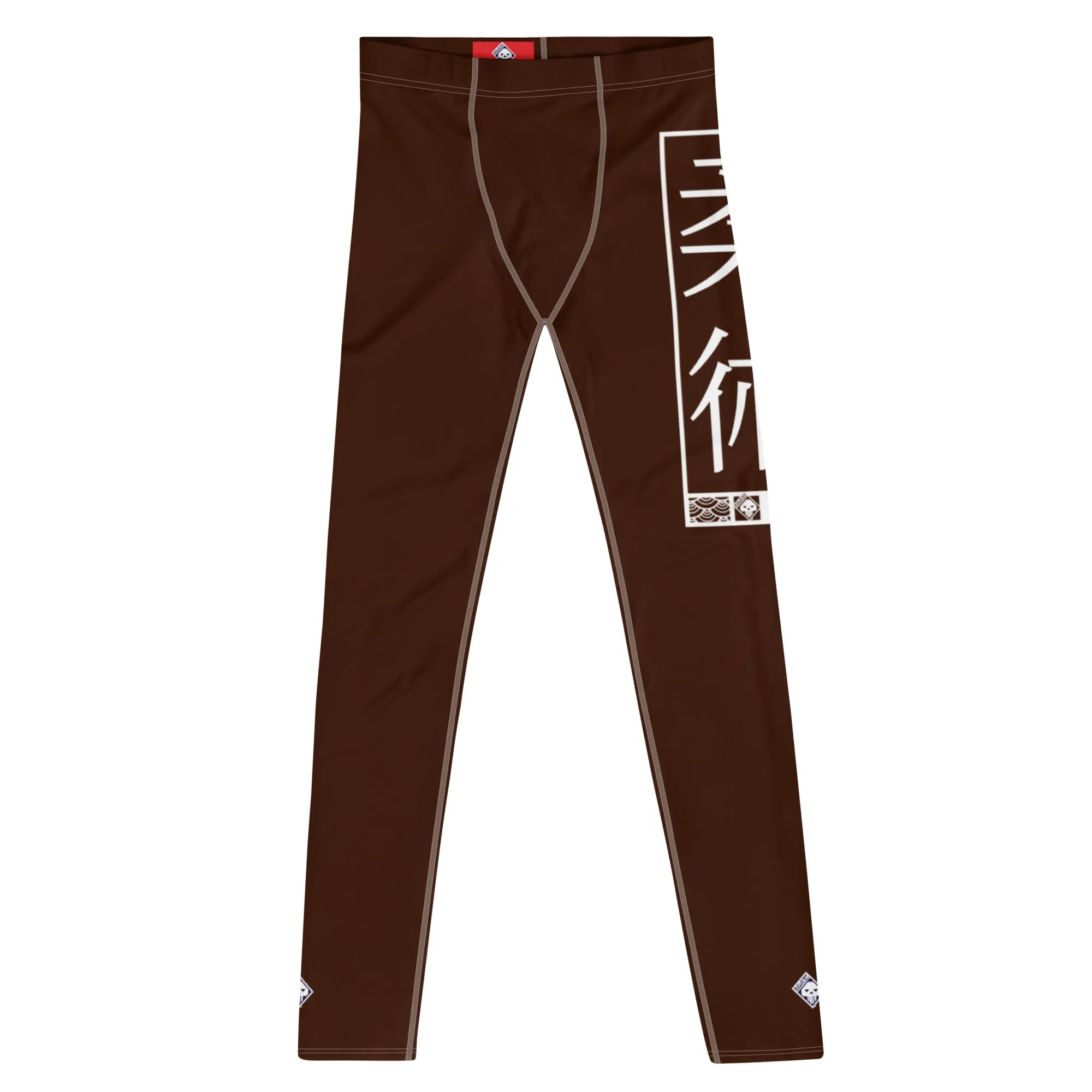 Men's Athletic Workout Leggings For Jiu Jitsu 006 - Chocolate