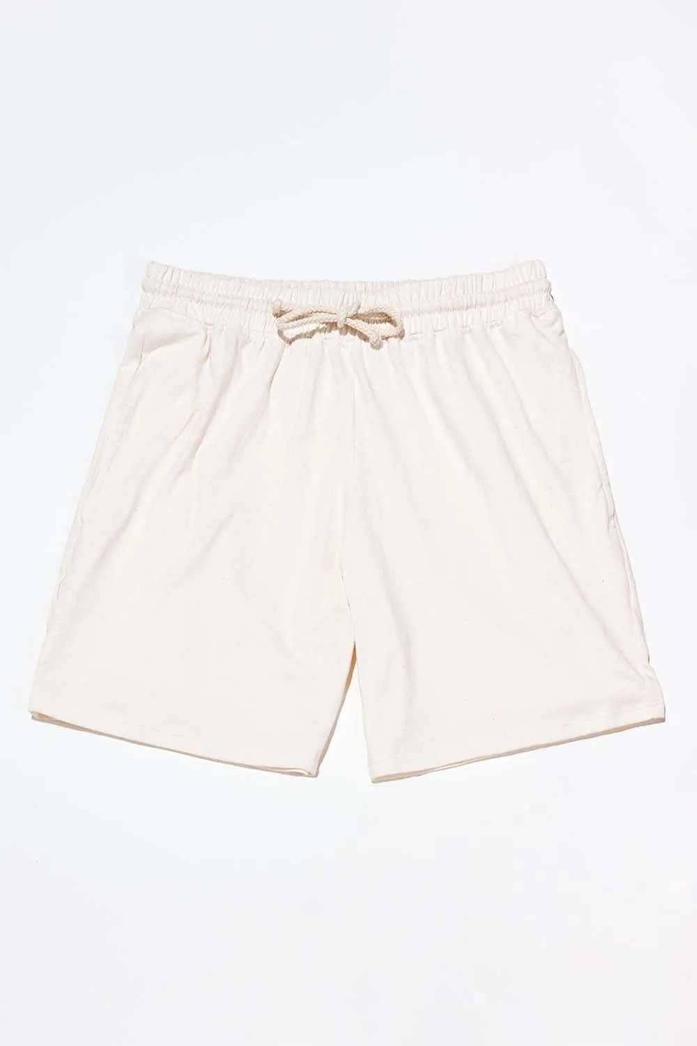 Men's Organic Athletic Shorts in Natural