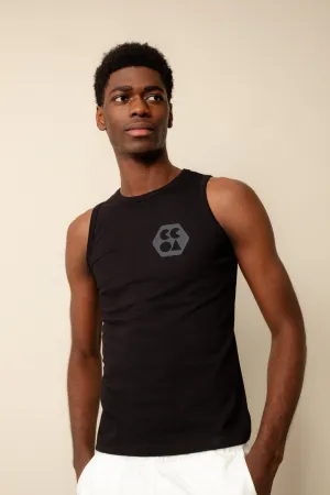 Men's Sleeveless T Shirt Plastic Free - Black