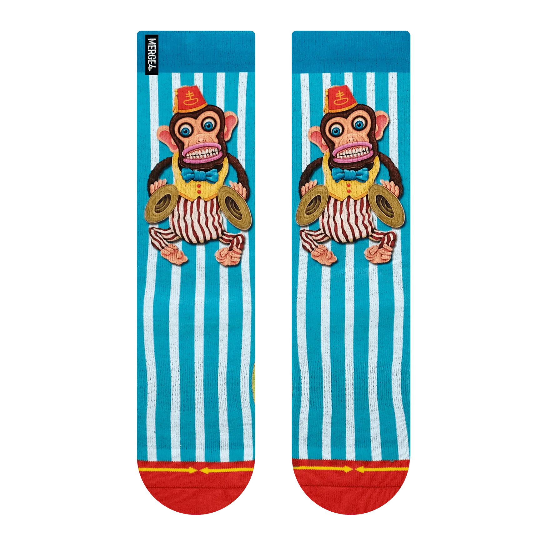 Merge4 Dirk Hays Banging Monkey Crew Socks