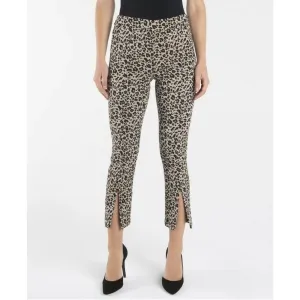 Nannette Lepore Pull On Slim Ankle Pants with Front Ankle Slits