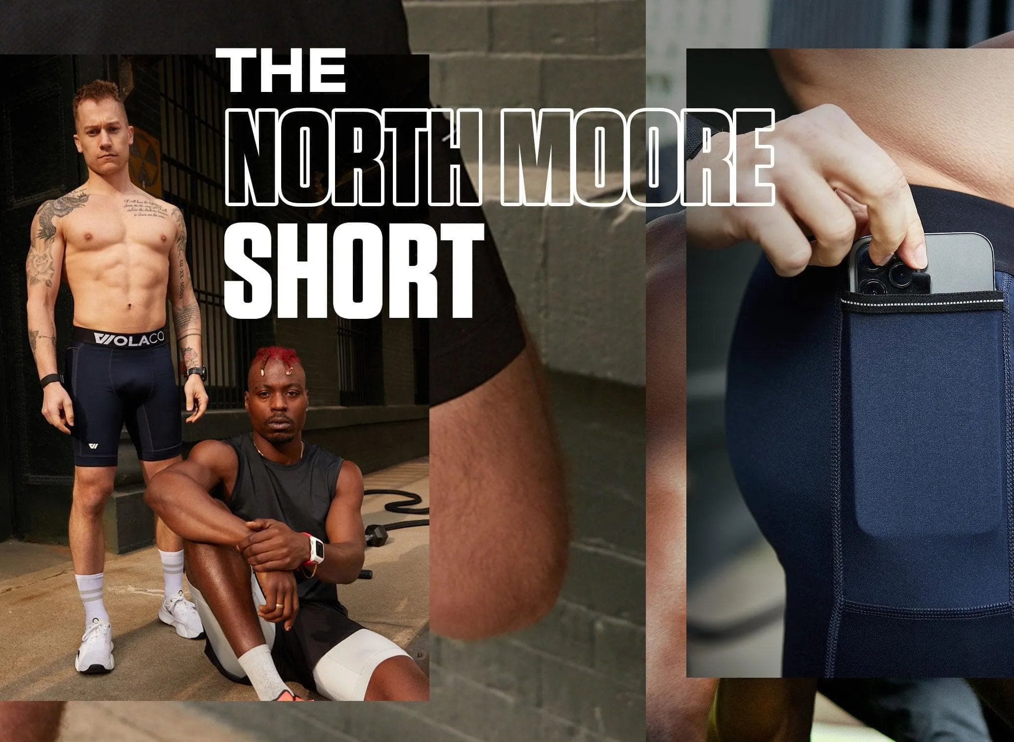 North Moore Short in Black