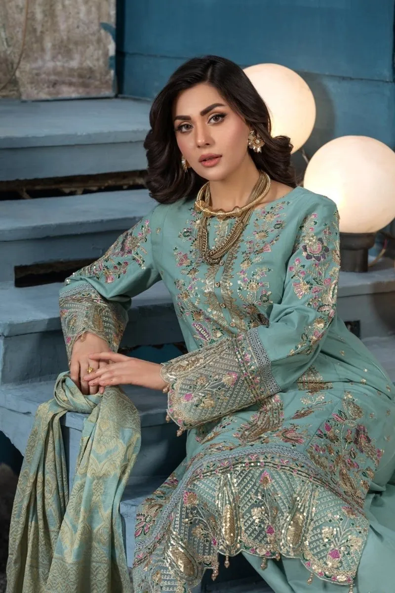 Parishey Embroidered 3 Piece Pakistani Suit PAR12