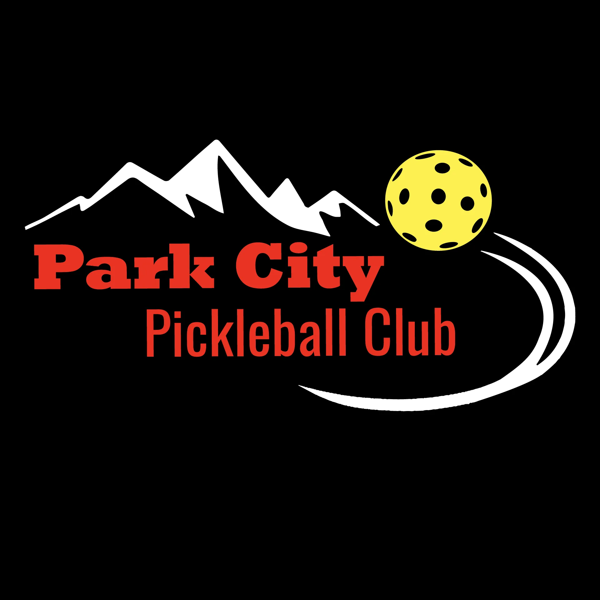 Park City Pickleball Club (Red Words) Customizable | Women’s Sleeveless Athletic Shirt | 100% Polyester