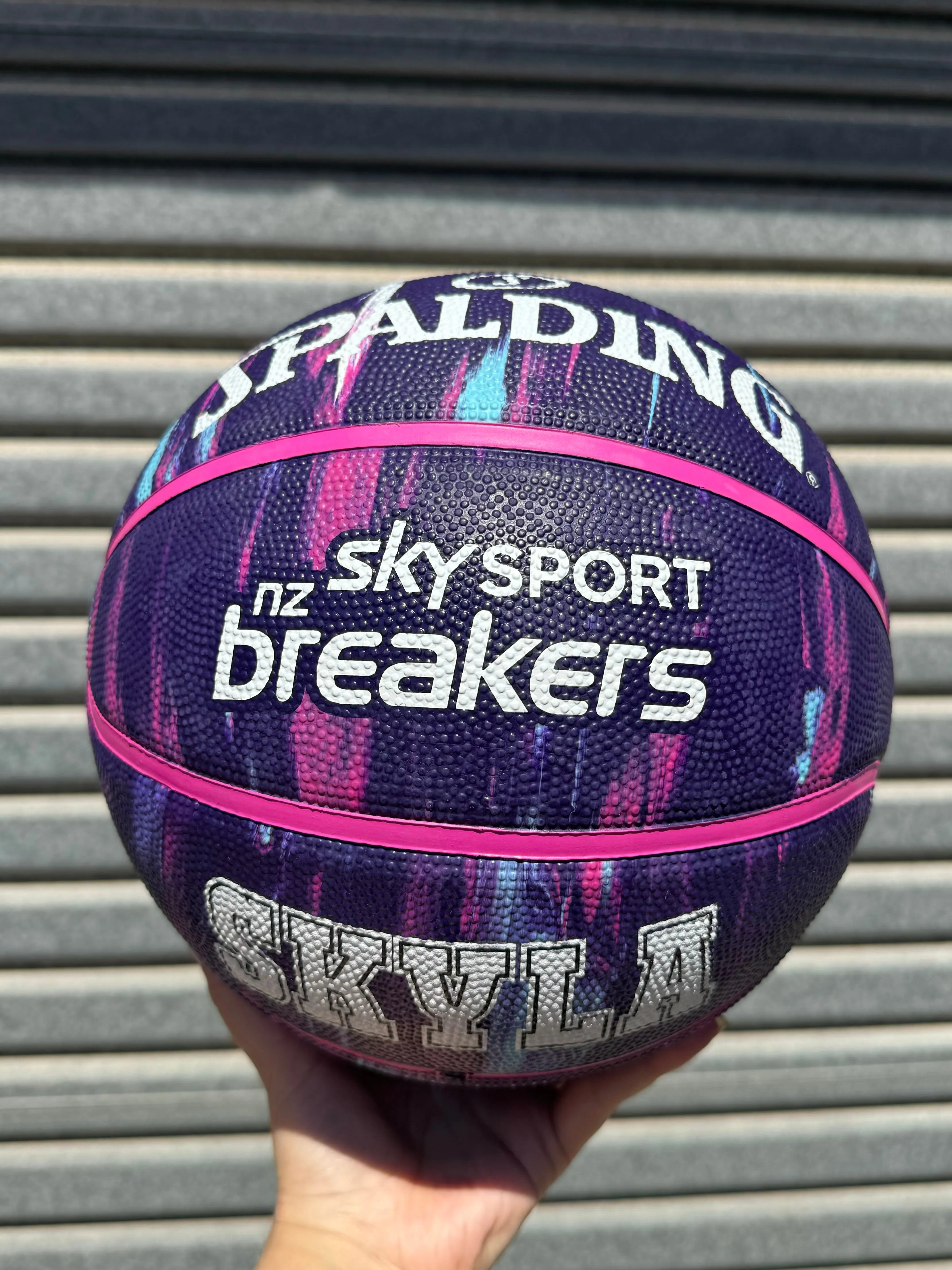 Personalised NBL Official NZ Breakers Team Basketball (Size 7)